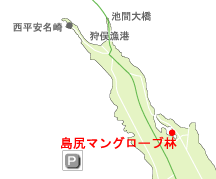 ���K�}���O���[�u�т܂ł̒n�}